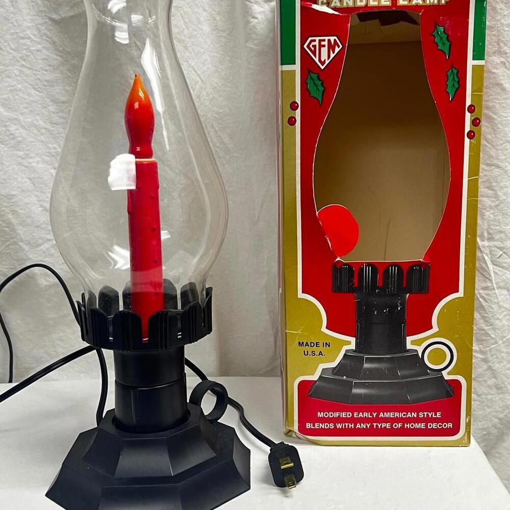GEM Electric Christmas Candle Lamp - Vintage American Style Decor